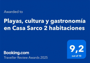 Playas, cultura y gastronomía en Casa Sarco 2 habitaciones